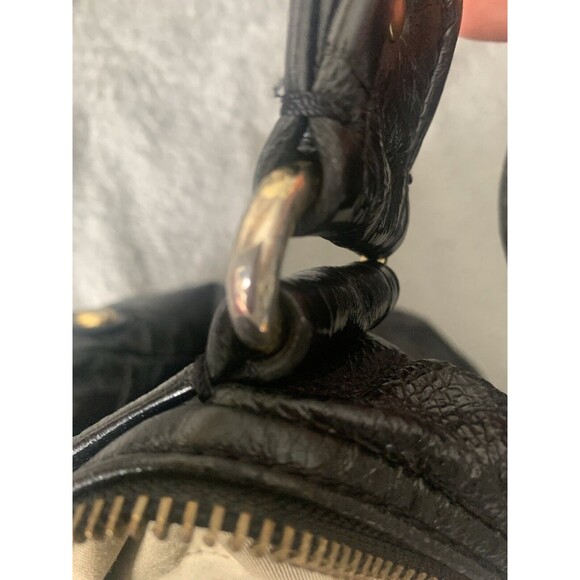 Marc Jacobs Black Cow Leather Two Way Zipper Shoulder Bag Purse Oversized. - Picture 14 of 16